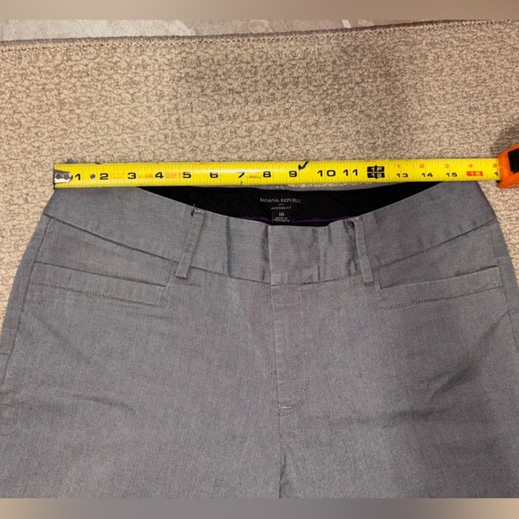 Banana Republic Gray Straight-Leg Pants Size 10 - Picture 6 of 11